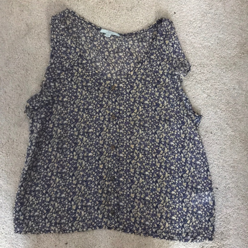 Floral Button Top
